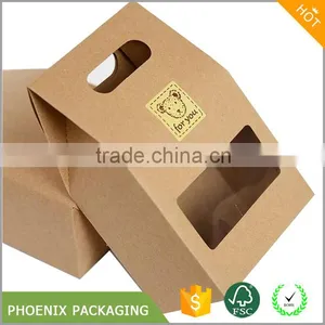 Kraft Paper Box With Window for Food thumbnail-1