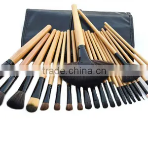 24pcs Wooden Color Lowest Price Private Label Makeup Brushes thumbnail-3