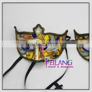 Jolly Fiori Venetian Masquerade Jester Italy Mask thumbnail-1