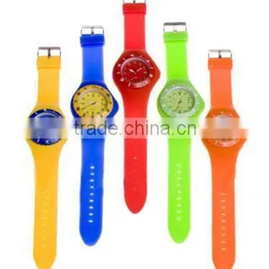 Hot Sale Custom Printed Logo Silicone Watches thumbnail-1