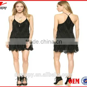 Lace Miniskirt With Strap Back thumbnail-1