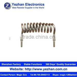 Spring-shaped Konstantan Current Sensing Resistor, 0.1 Ohms, 2 Watt, 5%, 40ppm, Low Inductance, Lead Free thumbnail-1