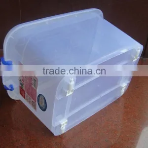 32L Plastic Storage Container Storage Box With Wheels thumbnail-1