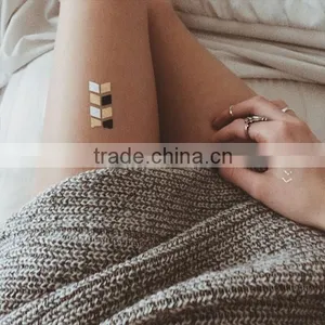 Wholesale Dazzling Metallic Temporary Tattoos Gold Body Art Tattoos Waterproof Fake Jewelry Tattoos Manufacturer thumbnail-1