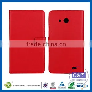 C&T Cowskin Flip Leather Wallet Card Pouch Stand Back Case Cover For Huawei Ascend Mate 7 Quality Choice thumbnail-1
