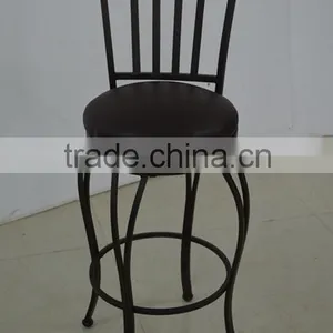 Wholesale Iron Steel Banquet Chair Furniture Famous Design Indoor Wrought Iron Chairs for Sale thumbnail-1