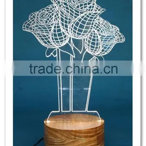 For Chiristmas Decoration 3d Acrylic Light Night Light for Kids thumbnail-3