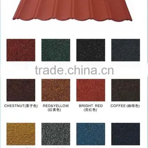 Colors Classical And Roman Type Stone Coated Roof Tile thumbnail-5