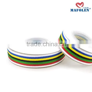 Hot Sale Custom Color Stripe Printed Grosgrain Sports Ribbon thumbnail-5