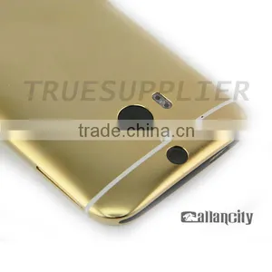 Luxury 24kt Matte Gold Housing Cover for HTC m8 One thumbnail-1