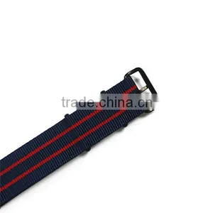20mm Stripe 1 Piece Nato Strap Pvd Black Hardware thumbnail-5