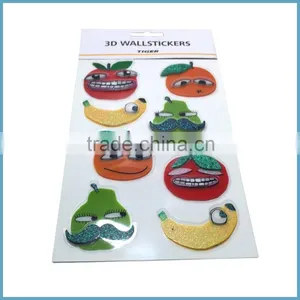 Competitive Price Cute Free Cartoon Design Vinyl 3D Wall Sticker thumbnail-3