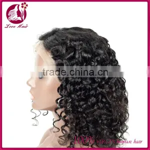 High Quanlity Lace Wig Human Hair Virgin Mongolian Lace Fabric Wholesale Human Jerry Curl Hair Wigs for Black Women thumbnail-1