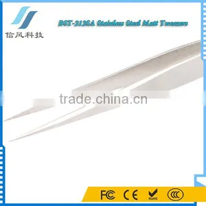 BST-212SA Highly Precise Professional Stainless Steel Tweezers for Repairing Matt Tweezers thumbnail-5
