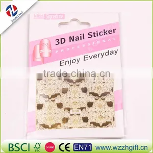 3d Nail Stickers Beauty Gold Design Brand Nail Art Charms Manicure Bronzing Decals Decorations Tools thumbnail-3