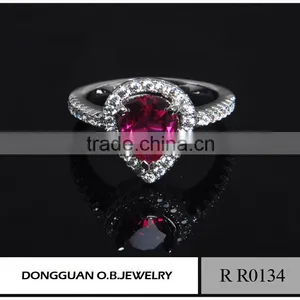 New Design Fashion Single Stone Pink Ring / Fashion Ring Jewelry Wholesale thumbnail-5