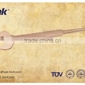 Non-sparking Beryllium Copper Open End Construction Wrench With Pin thumbnail-1