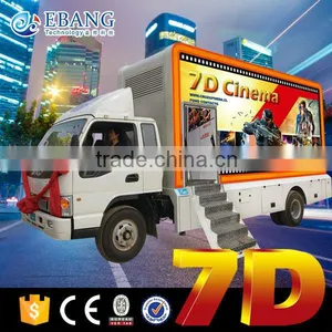 Electric/hydraulic 6dof Platform 7d Mobile Cinema 9d Truck Mobile Cinema thumbnail-1