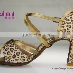 Suphini Leopard High Heel Latin Ballrom Salsa Dance Shoes thumbnail-2
