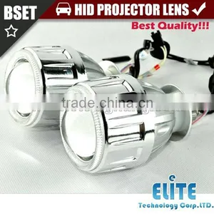 2.5HQ Plastic Led Projector Lamp HID bi Xenon Square Projector Lens thumbnail-1