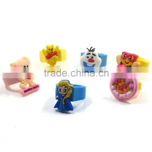 Cartoon Cute Custom Shaped Wholesale Soft PVC Finger Rings thumbnail-5