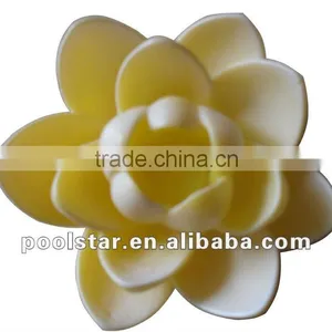 Beautiful Swimming Pool Products, Yellow Floating Flower LED Lights P1964 thumbnail-1