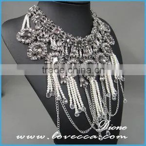 New Fashon Women Exaggerate Trendy Bohemian Bib Collar Jewelry Factory Direct Necklace thumbnail-2