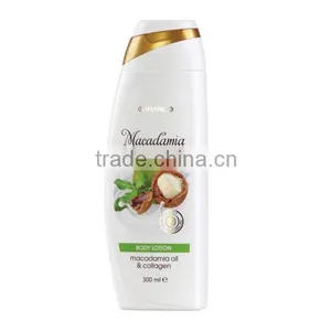 Body Lotion Macadamia Oil and Collagen - 300ml. Paraben Free. Made in EU. Private Label thumbnail-1