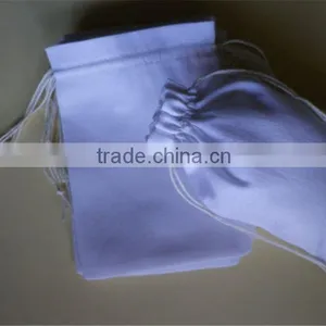 3.25 x 5 Muslin Bag With Yellow Double Drawstring thumbnail-6