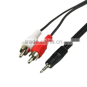 SIPU High Quality 1.5m Gold Connects av Rca Cable Best Price 3.5mm Audio Cable thumbnail-2