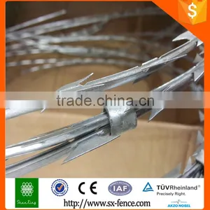 Galvanized and PVC Coating Razor Barbed Wire Concertina Razor Wire thumbnail-3