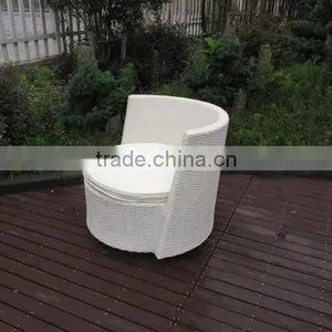 4 Pieces Rattan Swivel Sofa Set Coffee Table Set thumbnail-4