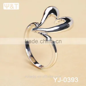 Jingli Jewelry Special Design Heart Shaped Silver Ring (YJ-393) thumbnail-4