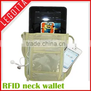 Fashionable New Design Holder Hidden RFID Neck Wallet for Travel 2016 thumbnail-5