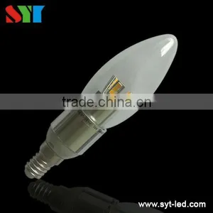 LED 4W Candelabra E12 Base 40W Halogen Replacement Candle Light 2700k thumbnail-1