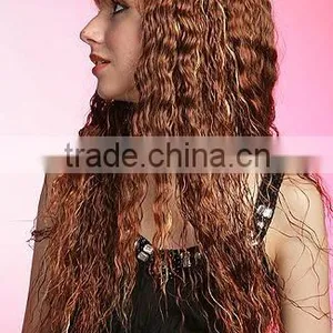 Wholesale Long Afro Curly Red Synthetic Hair Wigs for Black Women thumbnail-3