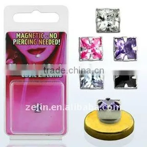 Fake Magnetic Labret Studs Ear Ring Body Piercing Jewelry thumbnail-1