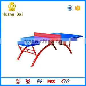 High Quality Outdoor Indoor Double Folding Movable Table Tennis Table With Wheels thumbnail-1