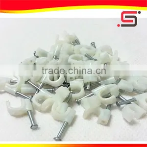 Electric Wire Round Metal Plastic Nail Hook Cable Clip thumbnail-2