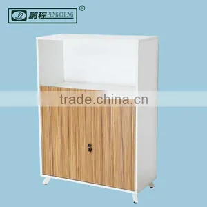 Down Wood Door With Lock Storage Cabinet thumbnail-1