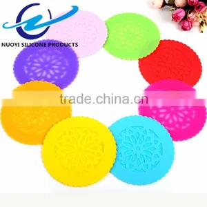 8 Paterns Silicone Cup Mat Dinner Table Placemat Pad On The Table Silicone Mat Cup Coaster thumbnail-5