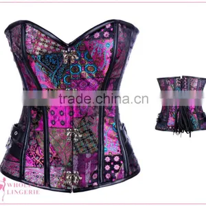 HOT Hot Steel Boned Corset Sexy Red Mature Corset for Sale thumbnail-2