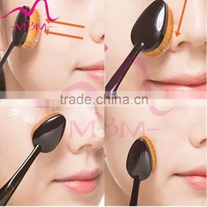 High Quality 10 Pcs Private Label Toothbrush Shape Oval Cosmetic Brushes Makeup Brushes thumbnail-2