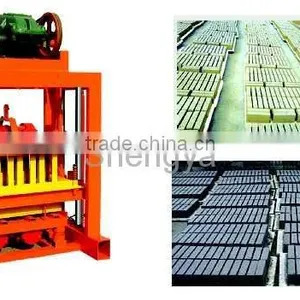 Multi-funtion QTJ4-40 Semi Automatic Small Hollow Block/paving Brick Making Machine In Shandong thumbnail-4