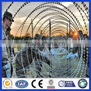Anping Factory Hot Dipped Galavnized Razor Barbed Type Wire thumbnail-1