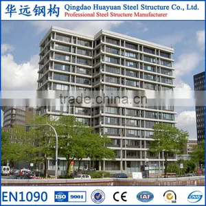 Large Span Prefab Steel Structure Multi-story Office Building thumbnail-1
