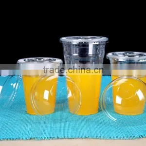 Premium Plastic Clear PET Cups With Flat Lids thumbnail-3
