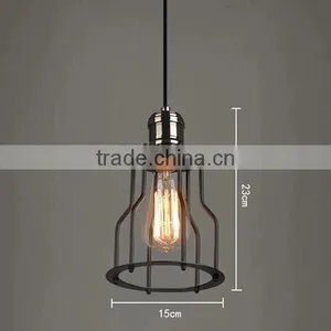 Industrial Loft Style Black Iron Electric Vintage Pendant Light With 6-12 Bulbs thumbnail-2