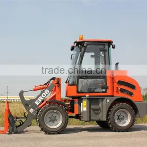 ER08 Mini Loader With Mechnical Joystick/ROPS&FOPS Cabin for Sale thumbnail-4