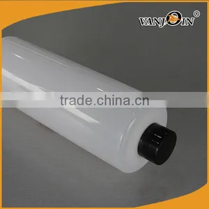 20 oz White PET Cylinder Liquid Bottles With Black Lids thumbnail-5